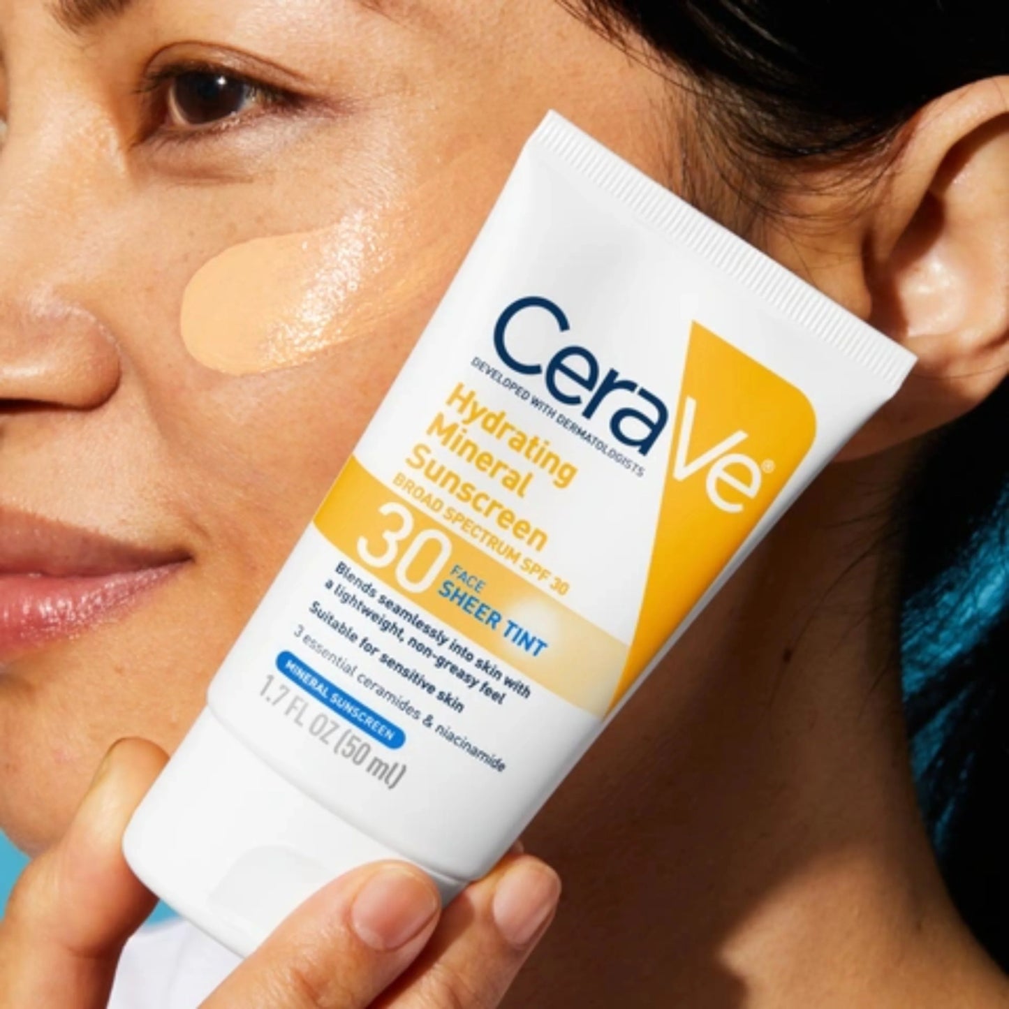 CeraVe 100% Mineral Hydrating Sunscreen SPF 50 | 75ml / 2.5oz