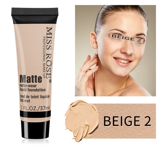 Miss Rose Long Lasting Liquid Full Skin Coverage Soft Matte Foundation