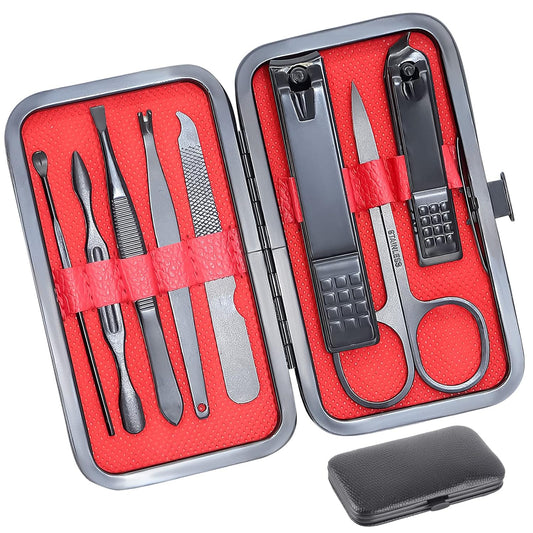 Premium 8-Piece Nail Care Kit with Luxurious Case