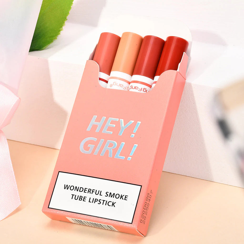 4 Pcs Hey Girl Wonder Tube Lipstick
