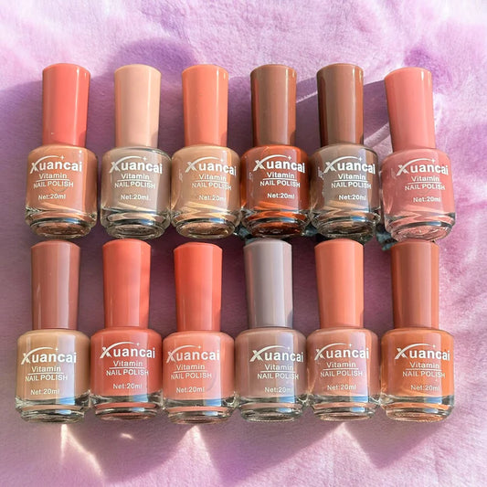 Xuancai Nail Polish Set - 12 Vibrant Colors for Summer