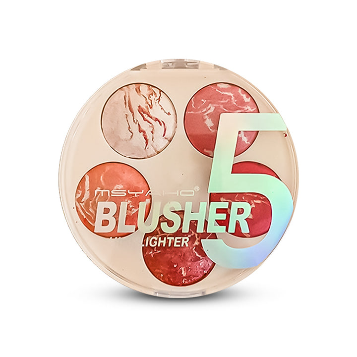 MSYAHO 5 Color Terracotta Blusher & Highlighter